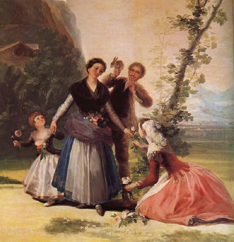 Francisco de Goya Blomsterforsaljerskan,omkring Norge oil painting art